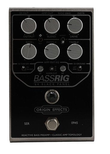 Second Hand Origin Effects Bassrig 64 Black Panel Bass Preamp