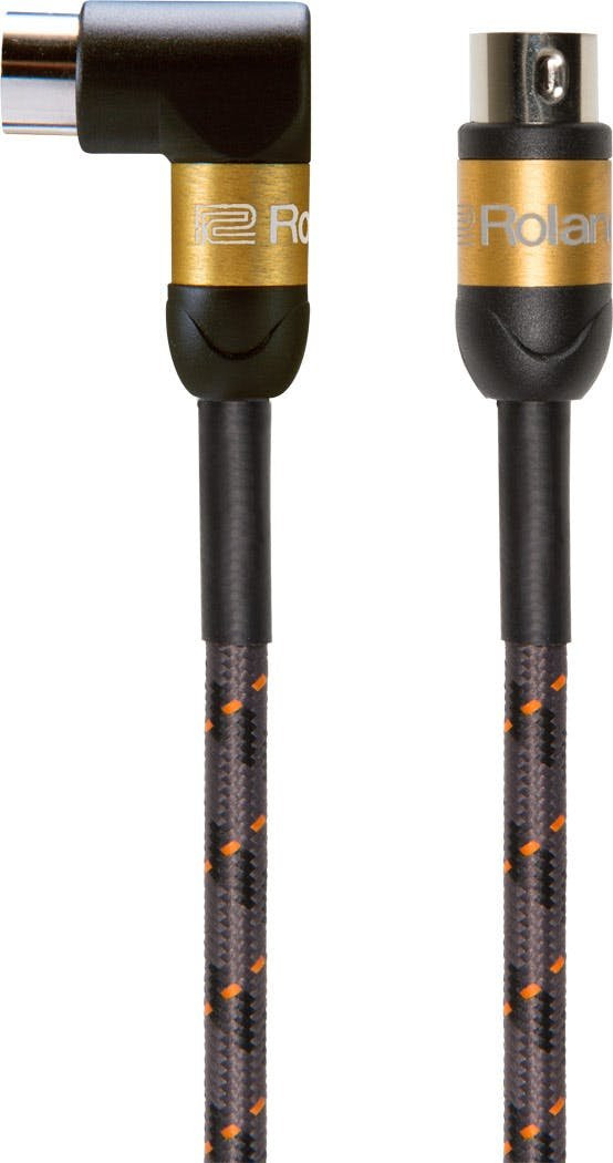Roland RMIDI-G5A 5FT / 1.5M MIDI Cable, Angled/Straight Roland RMIDI-G5A 5FT / 1.5M MIDI Cable, Angled/Straight