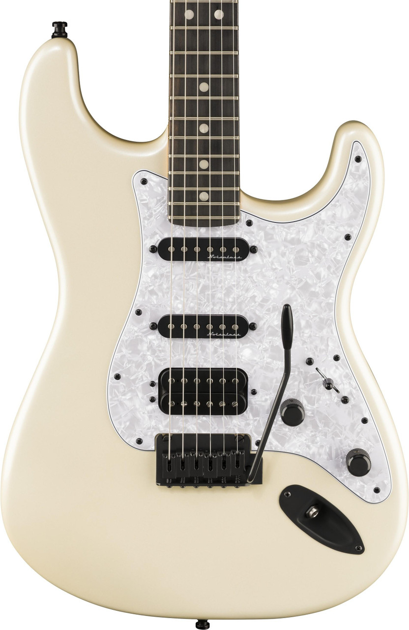 Fender Limited Edition Player Fusion Stratocaster HSS Electric Guitar in Olympic Pearl Fender Limited Edition Player Fusion Stratocaster HSS Electric Guitar in Olympic Pearl