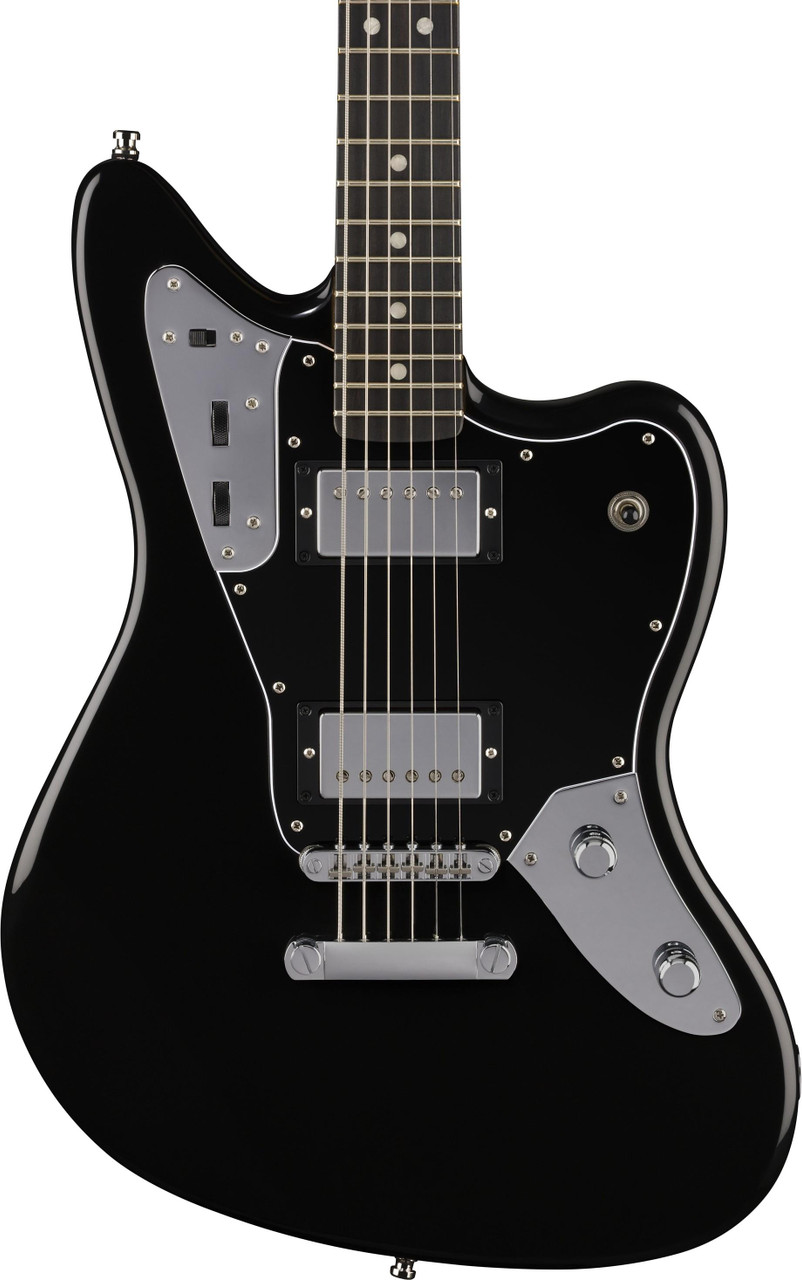Fender Limited Edition Player Fusion Jaguar Baritone Electric Guitar in Black Fender Limited Edition Player Fusion Jaguar Baritone Electric Guitar in Black