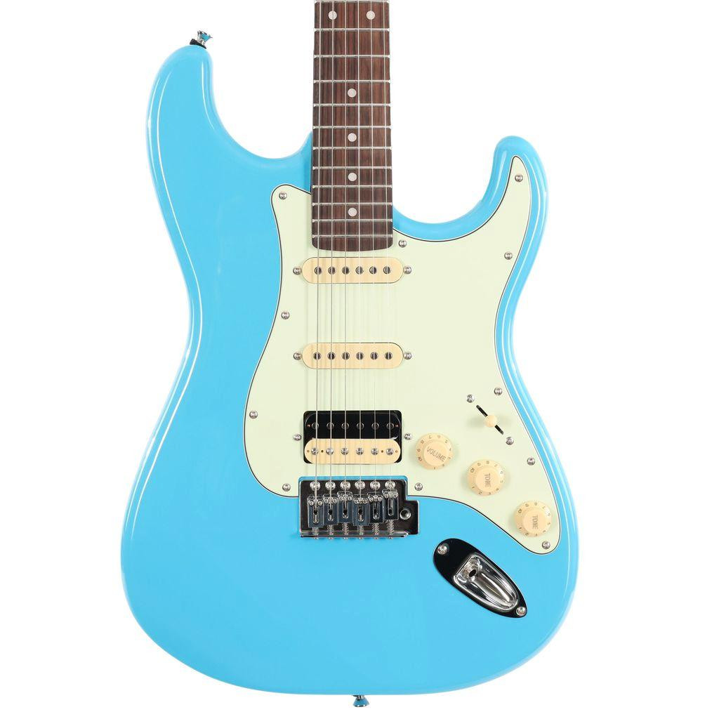 Eastcoast ST2 HSS S-Style Electric Guitar in Miami Blue Eastcoast ST2 HSS S-Style Electric Guitar in Miami Blue