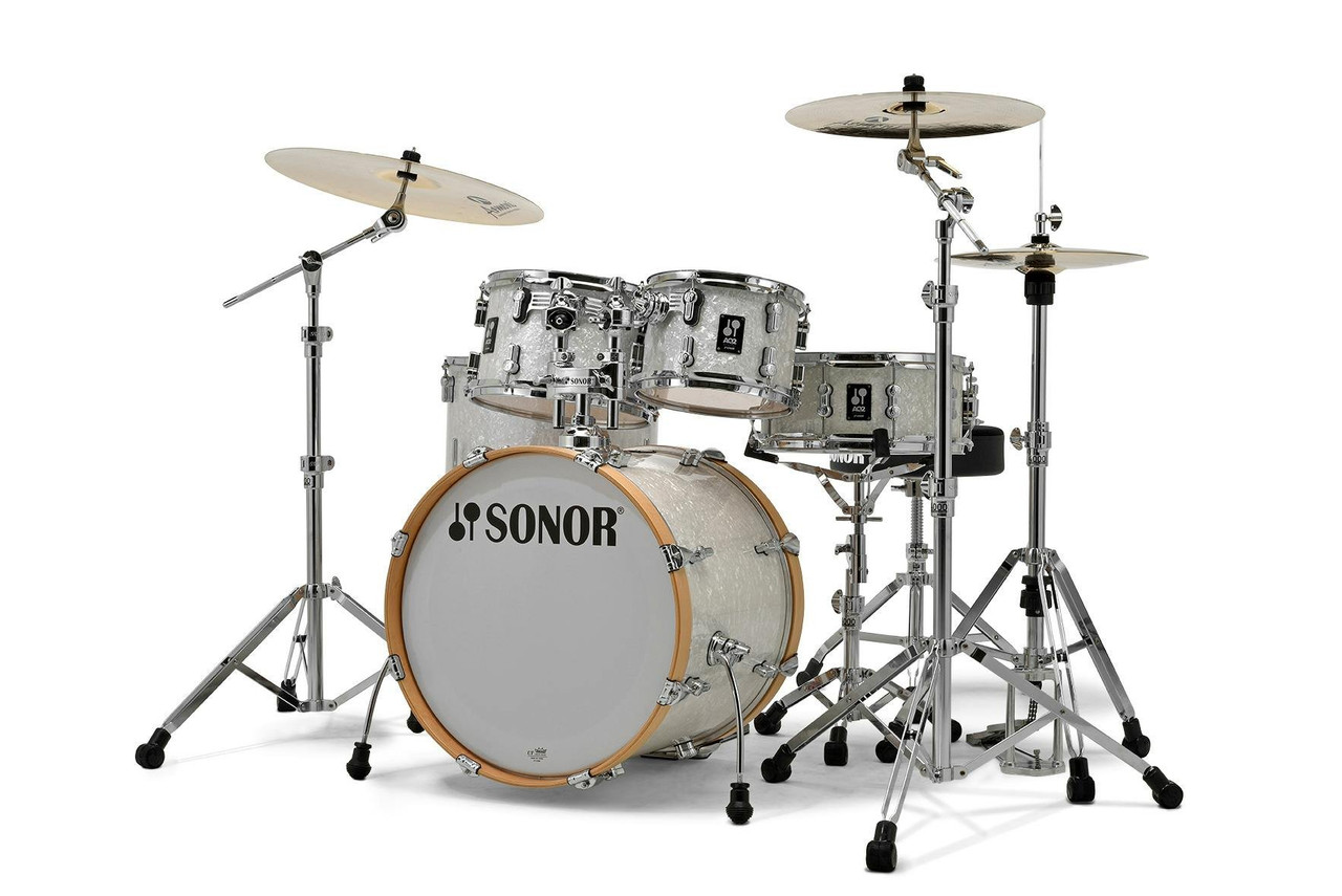 Sonor AQ2 Studio 20" Acoustic Drum Kit in White Marine Pearl Sonor AQ2 Studio 20" Acoustic Drum Kit in White Marine Pearl