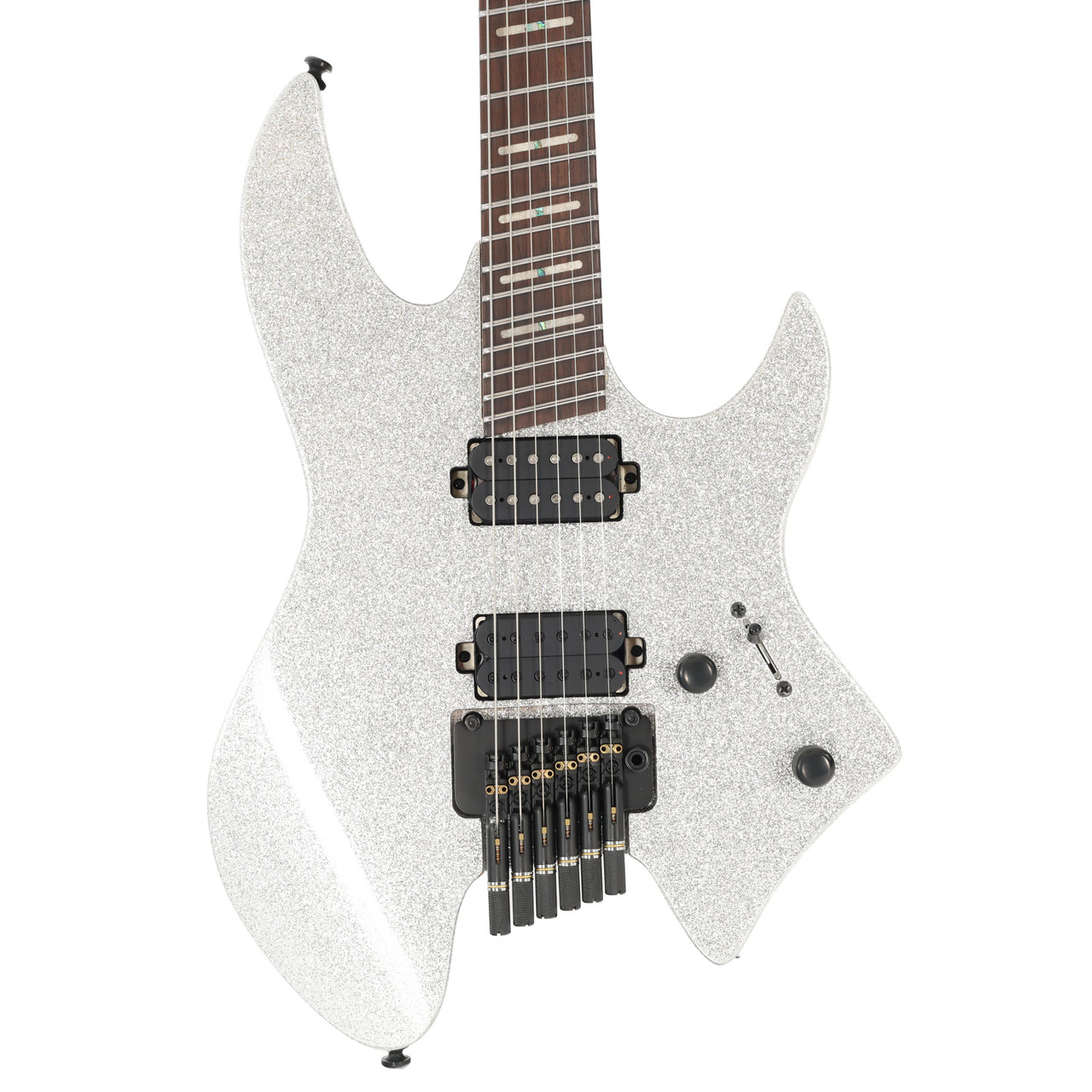 B Stock : Sire Larry Carlton X6 Headless Electric Guitar in Silver Sparkle - 002 B Stock : Sire Larry Carlton X6 Headless Electric Guitar in Silver Sparkle - 002