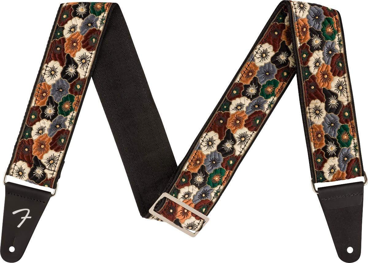 Fender Wild Bloom 2 Inch Guitar Strap in Brown Fender Wild Bloom 2 Inch Guitar Strap in Brown