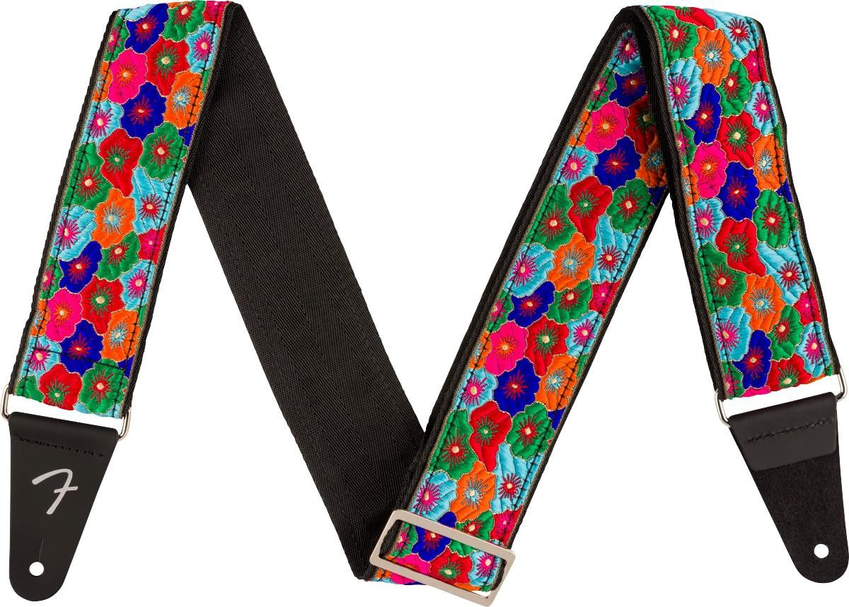 Fender Wild Bloom 2 Inch Guitar Strap in Blue Fender Wild Bloom 2 Inch Guitar Strap in Blue