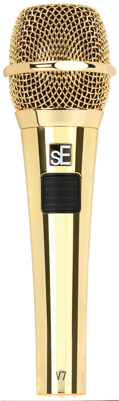 sE Electronics V7 PTTGO Dynamic Microphone in 24 Carat Gold-plated sE Electronics V7 PTTGO Dynamic Microphone in 24 Carat Gold-plated