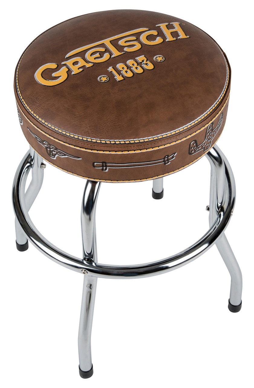 Gretsch 25 Inch Height 1883 Logo Barstool Gretsch 25 Inch Height 1883 Logo Barstool
