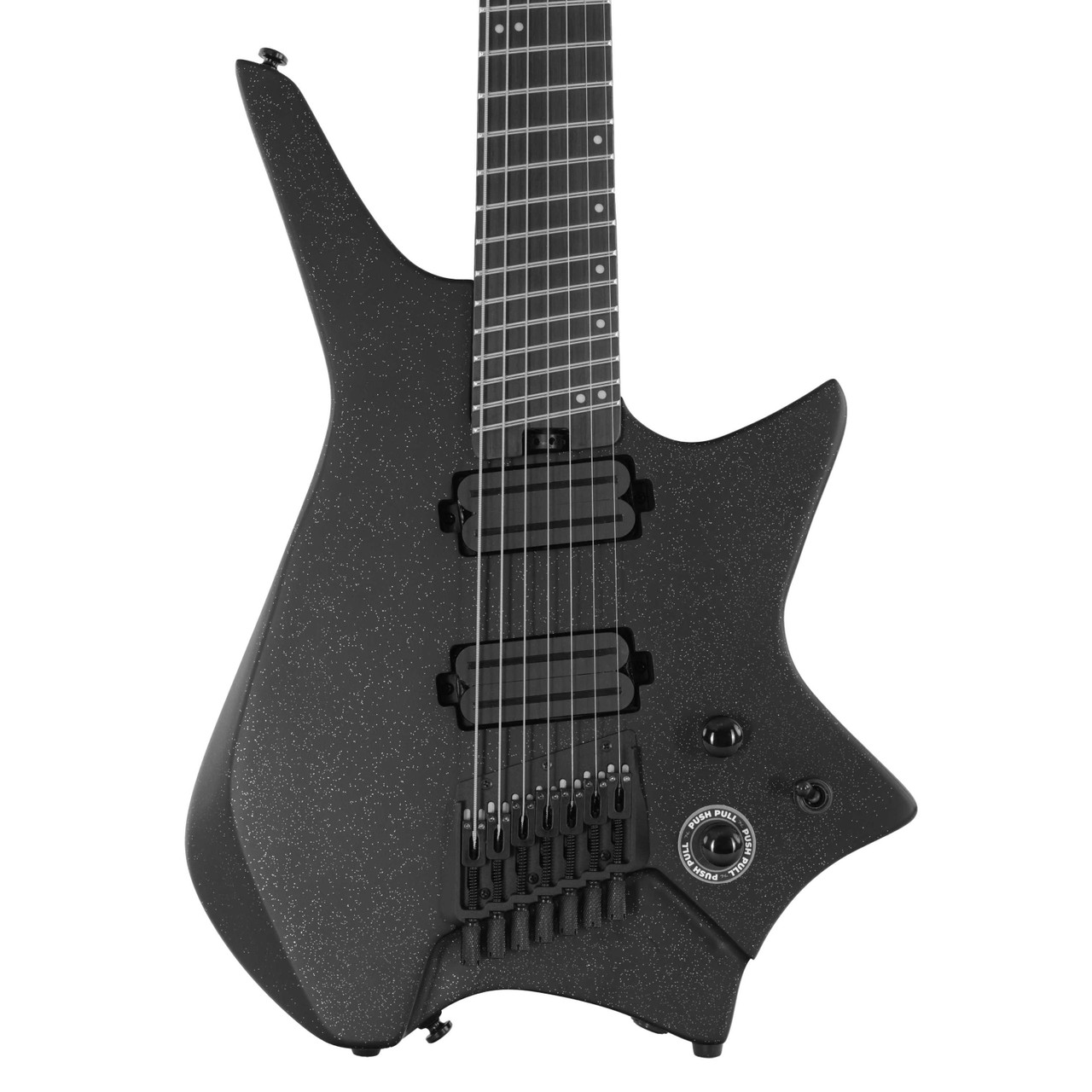 B Stock : HILS HZ7 Headless Multi-Scale 7-String Electric Guitar In Satin Galaxy Black - 007 B Stock : HILS HZ7 Headless Multi-Scale 7-String Electric Guitar In Satin Galaxy Black - 007