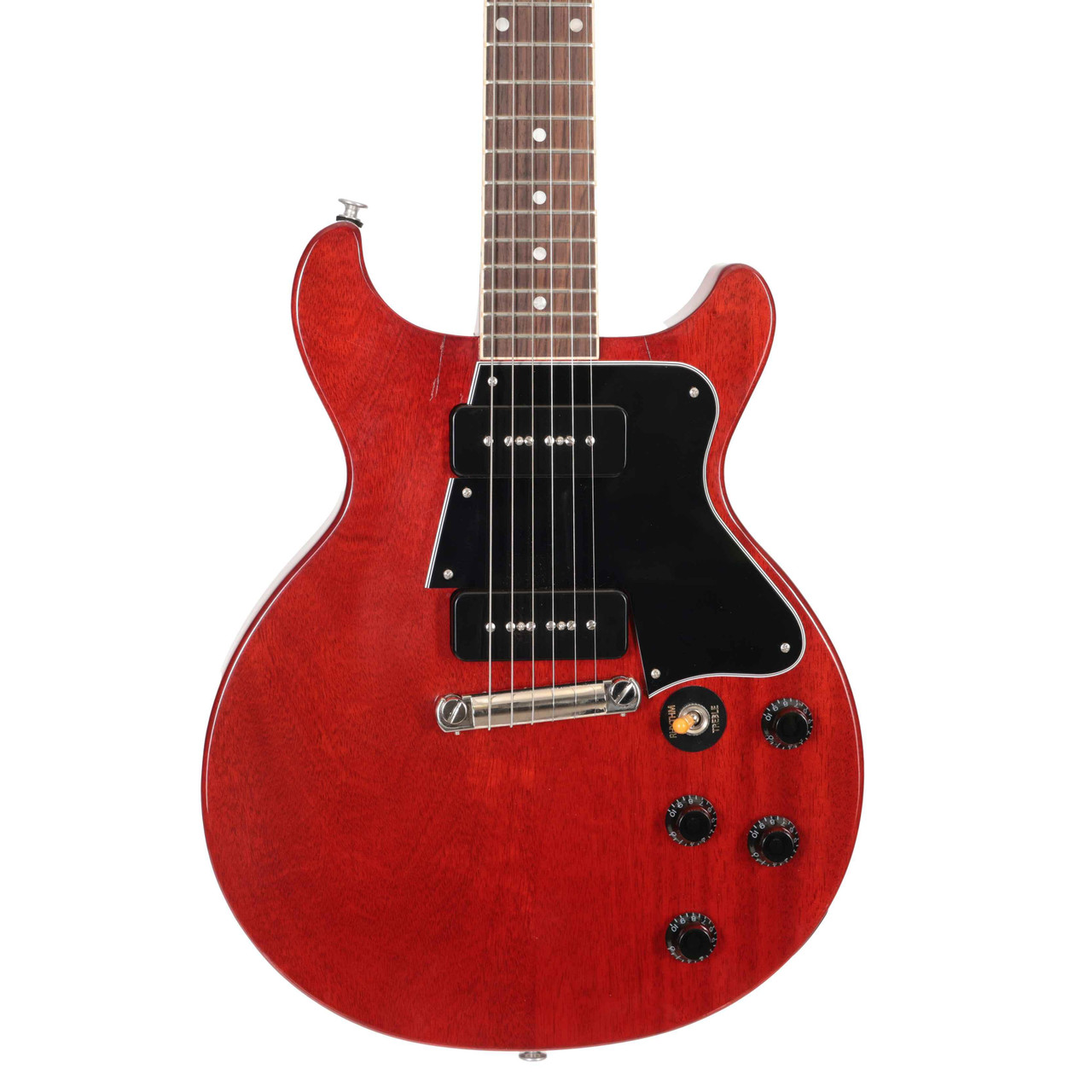 B Stock : Gibson Les Paul Special Double Cut Electric Guitar in Vintage Cherry - 001