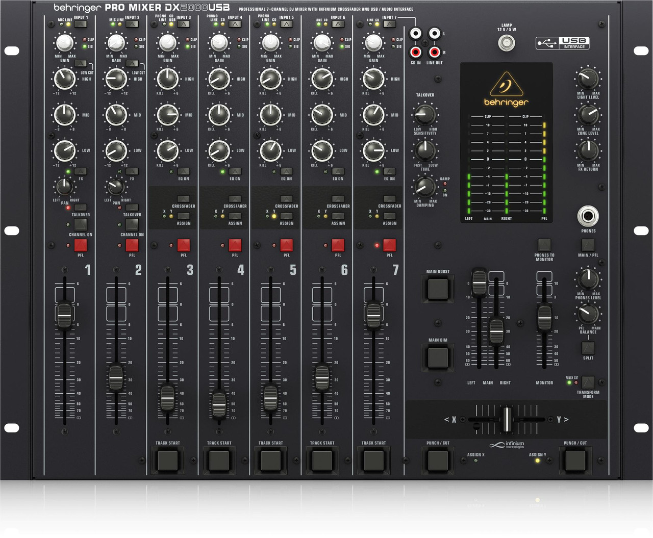 Behringer DX2000USB 7-Channel DJ Mixer and USB Interface