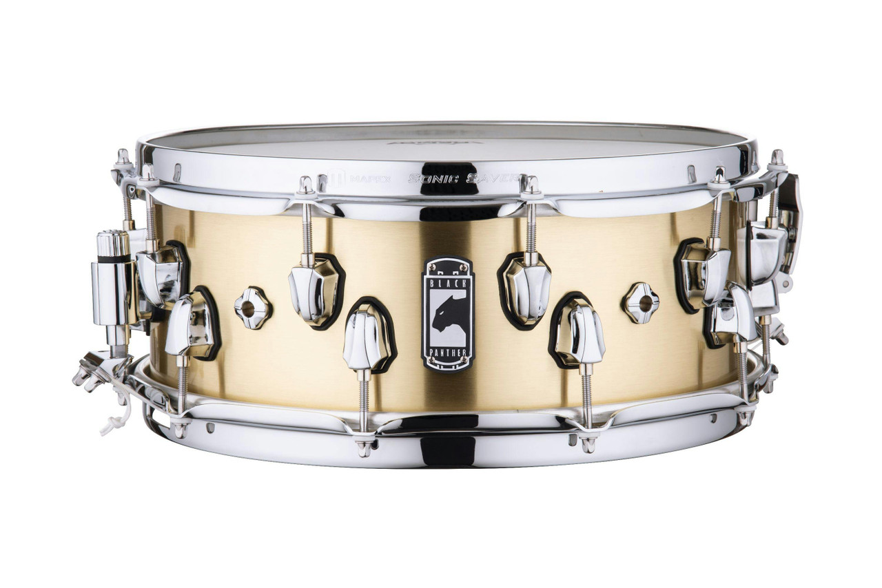Mapex Black Panther Metallion 14x5.5 Brass Snare Drum Mapex Black Panther Metallion 14x5.5 Brass Snare Drum