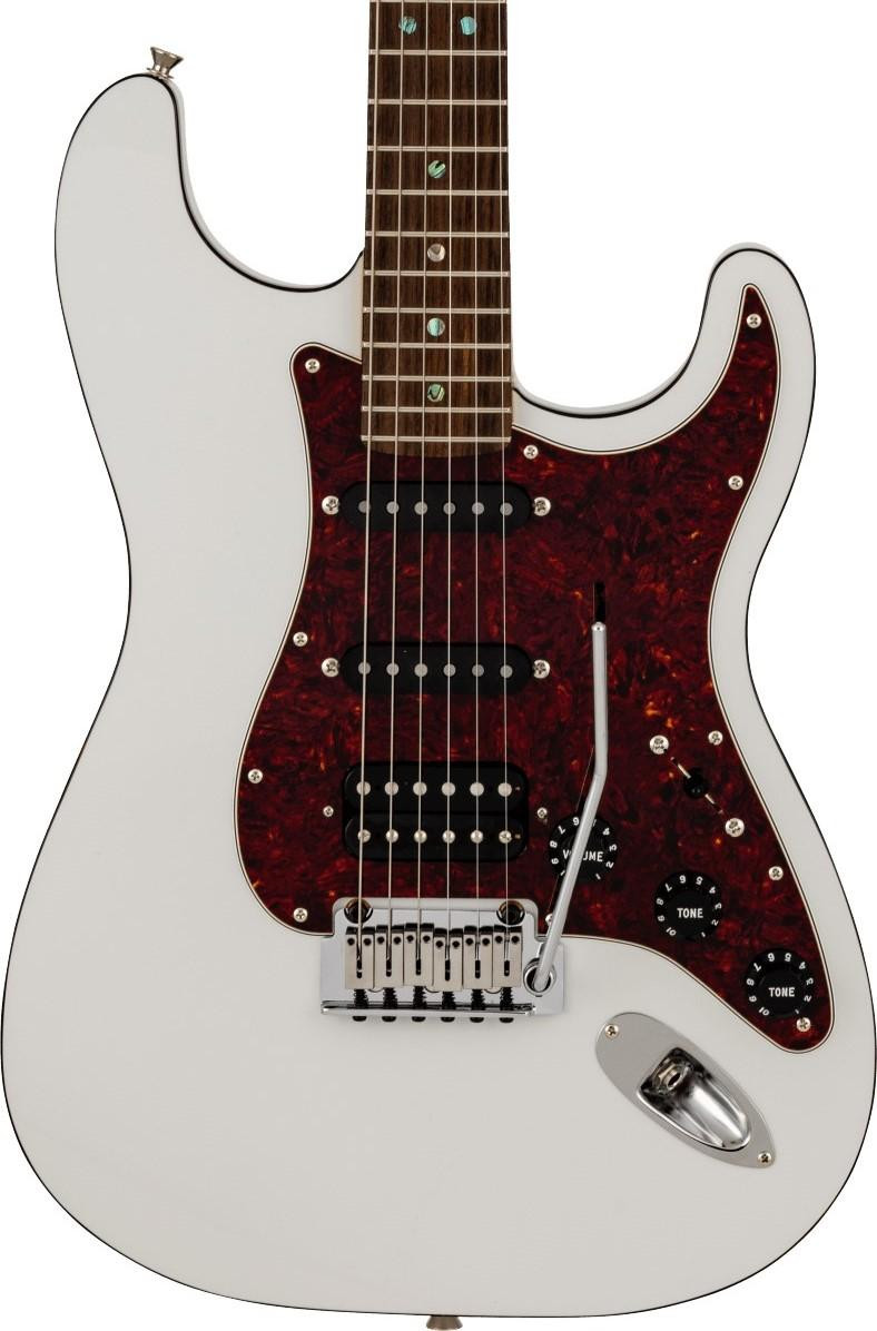 Fender Made in Japan Active Modern Stratocaster HSS Electric Guitar in Feather Grey Fender Made in Japan Active Modern Stratocaster HSS Electric Guitar in Feather Grey