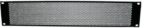 Adam Hall 19" U-rack Panel 2U Vent Slits Roundholes Steel