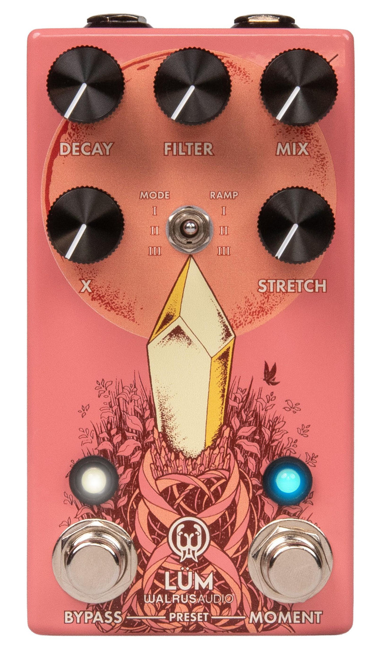 Walrus Audio Lum Texture Engine Reverb Pedal in Guava Walrus Audio Lum Texture Engine Reverb Pedal in Guava