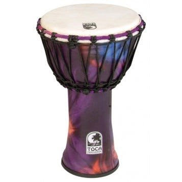 10" Toca Synergy Freestyle Djembe Woodstock Purple 10" Toca Synergy Freestyle Djembe Woodstock Purple