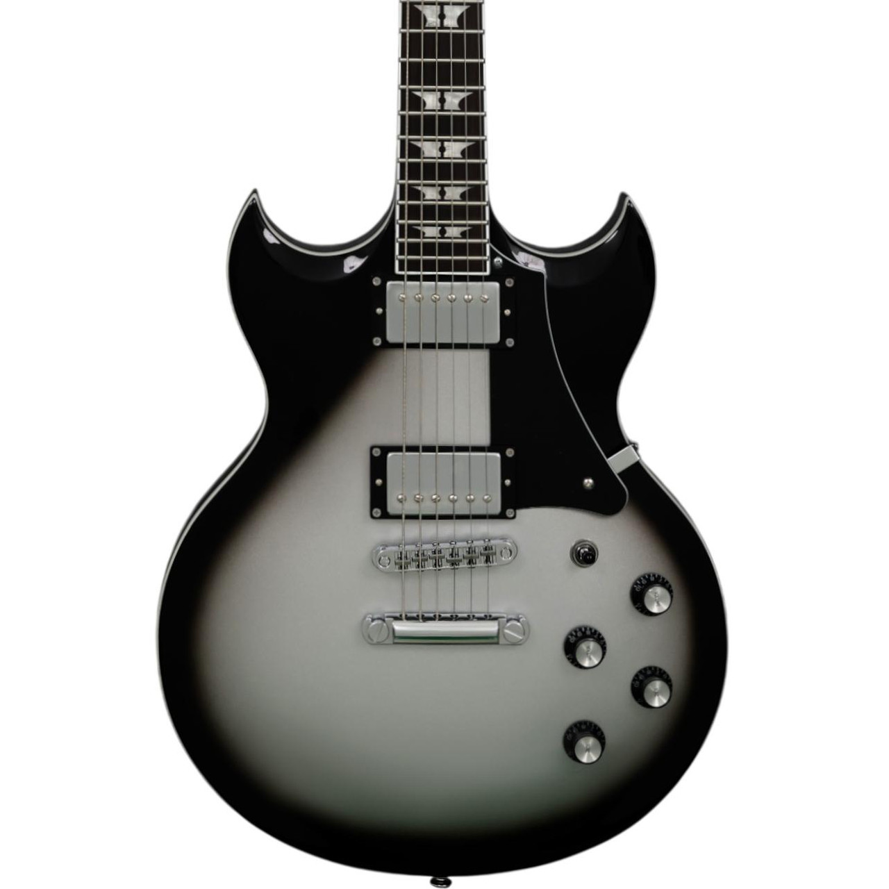 Woodrite Warlord Standard Electric Guitar in Silverburst