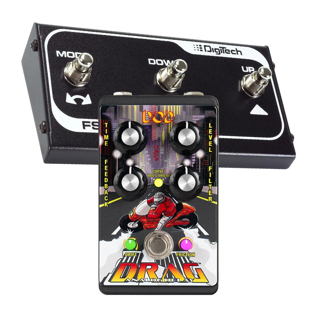 DOD DRAG Analogue Delay Pedal Bundle with FS3X Footswitch DOD DRAG Analogue Delay Pedal Bundle with FS3X Footswitch