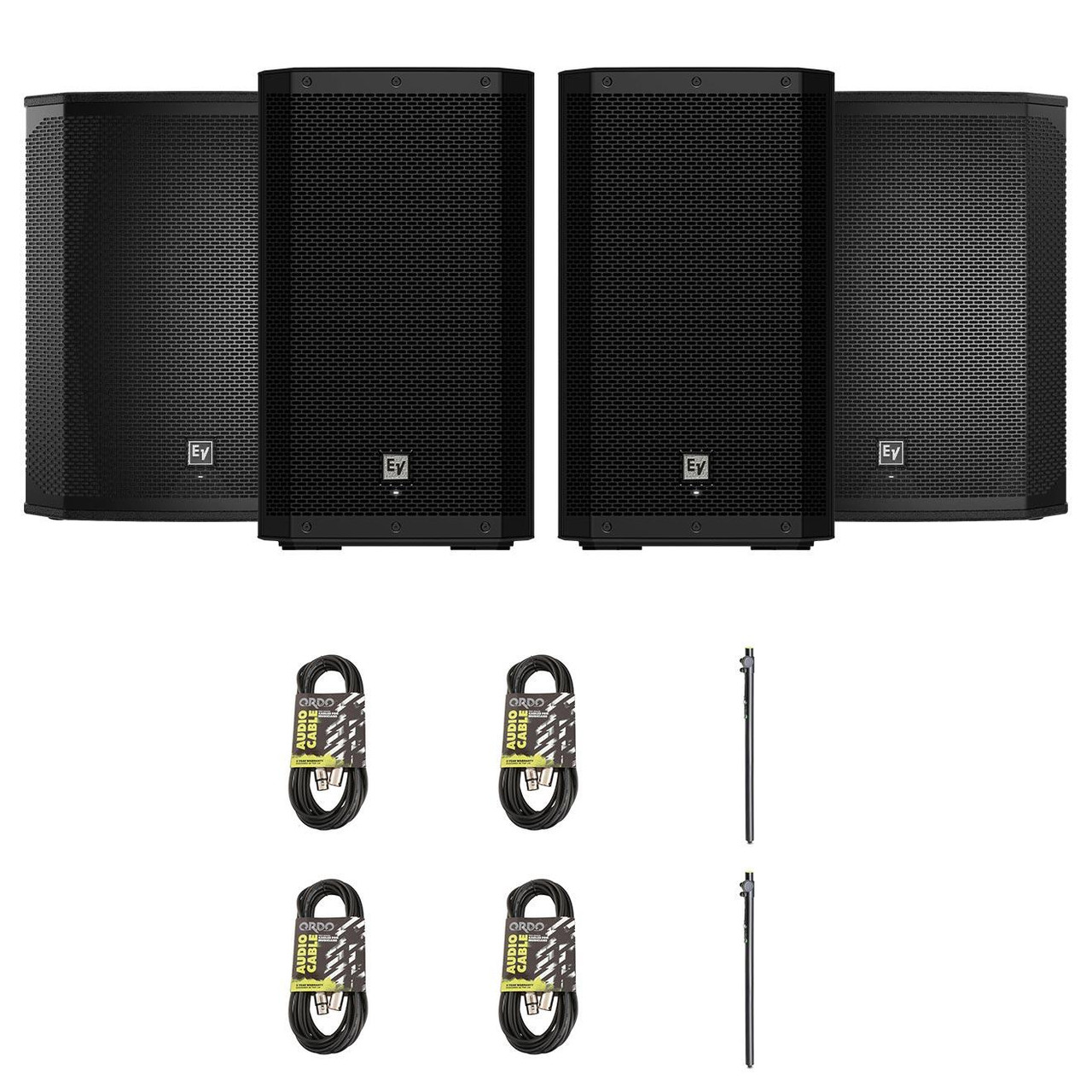 Electro Voice ZLX12P-G2 PA With ELX200-18SP Subs PA Bundle Electro Voice ZLX12P-G2 PA With ELX200-18SP Subs PA Bundle