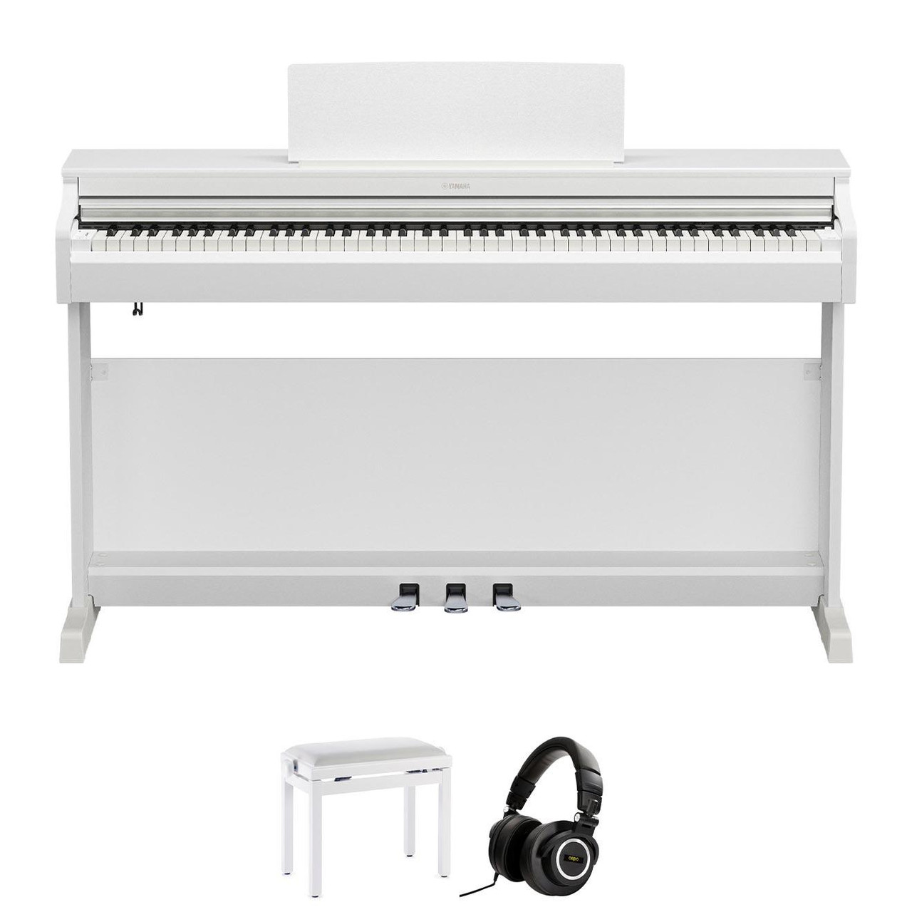 Yamaha YDP166WH Piano Bundle