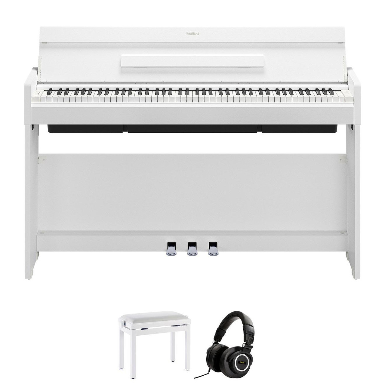 Yamaha YDP-S36WH Digital Piano In White Piano Bundle