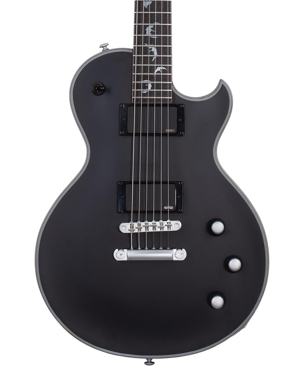 Schecter Solo-II Damien Platinum Electric Guitar in Satin Black Schecter Solo-II Damien Platinum Electric Guitar in Satin Black