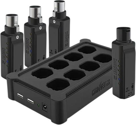 Chauvet D-Fi XLR Pack (3 RX, 1 TX And 1 Multi Charger)