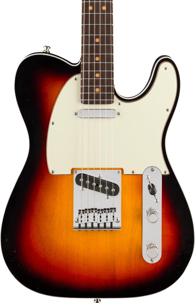 B Stock : Fender American Ultra Luxe Vintage '60s Telecaster Custom in 3-Colour Sunburst - 001