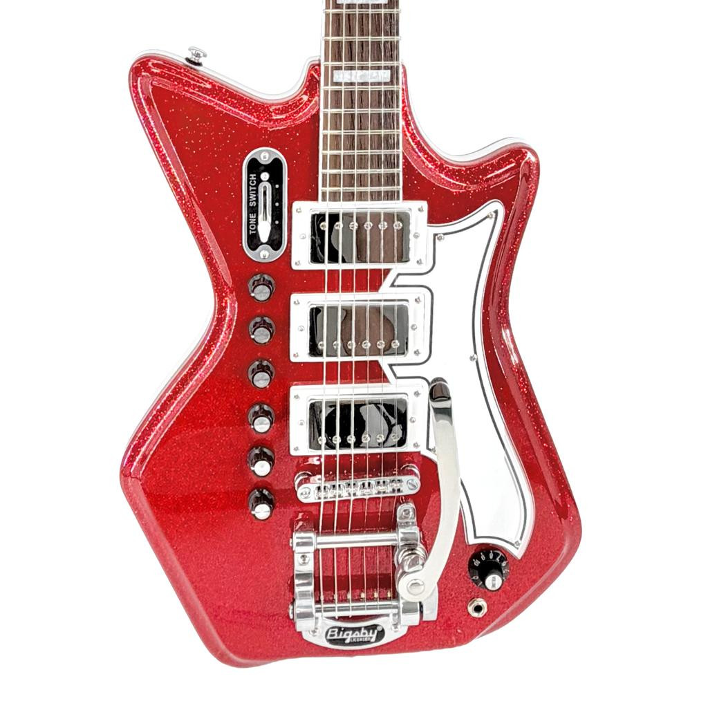 Airline Jetsons 3 Pickup DLX Electric Guitar in Red Sparkle Airline Jetsons 3 Pickup DLX Electric Guitar in Red Sparkle