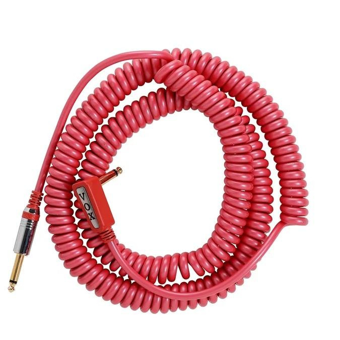 Vox 9m Vintage Coiled Cable in Red Vox 9m Vintage Coiled Cable in Red