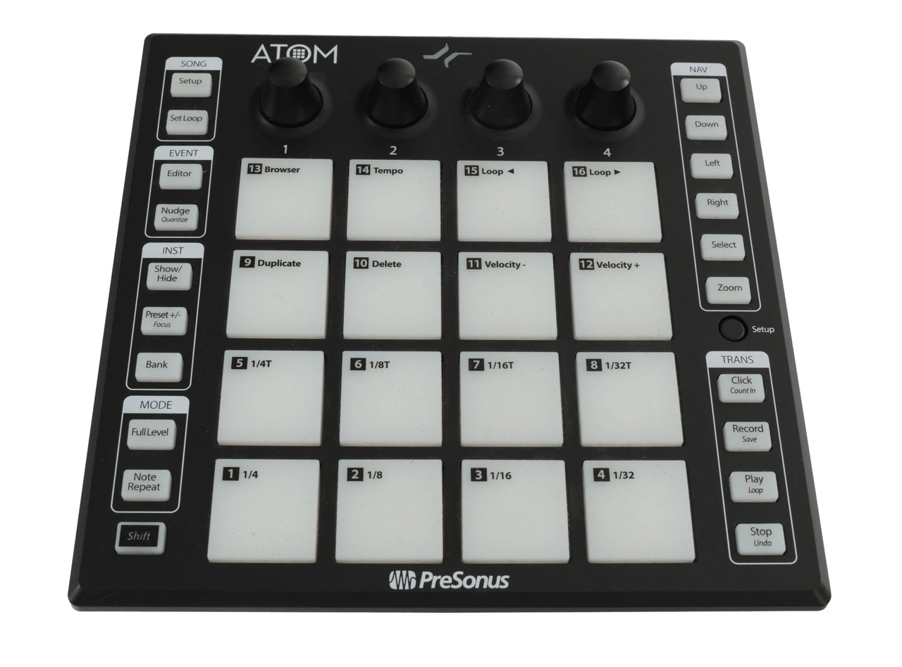 B Stock : Presonus Atom USB Pad MIDI Controller - -ED B Stock : Presonus Atom USB Pad MIDI Controller - -ED