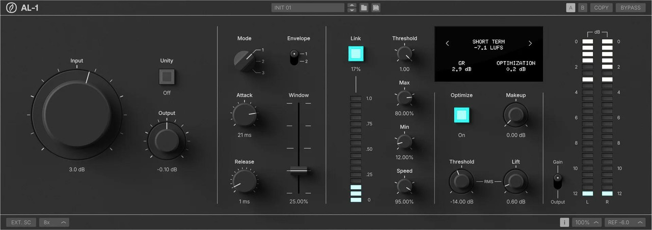 Naturl Audio AL-1 Premium Limiter Plugin Naturl Audio AL-1 Premium Limiter Plugin