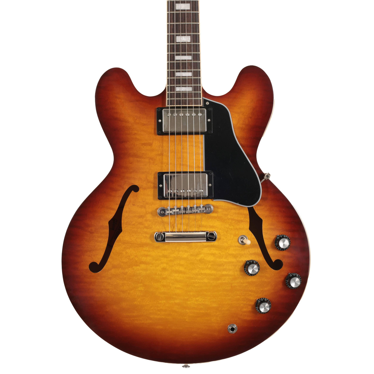 Second Hand Gibson ES-335 Figured Semi-Hollow Electric Guitar In Iced Tea #588 Second Hand Gibson ES-335 Figured Semi-Hollow Electric Guitar In Iced Tea #588