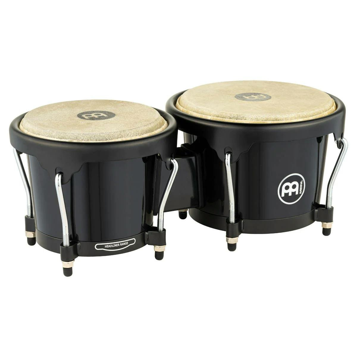 Meinl HB50A 6 1/2 Inch & 7 1/2 Inch Acrylic Bongo Set in Black Meinl HB50A 6 1/2 Inch & 7 1/2 Inch Acrylic Bongo Set in Black