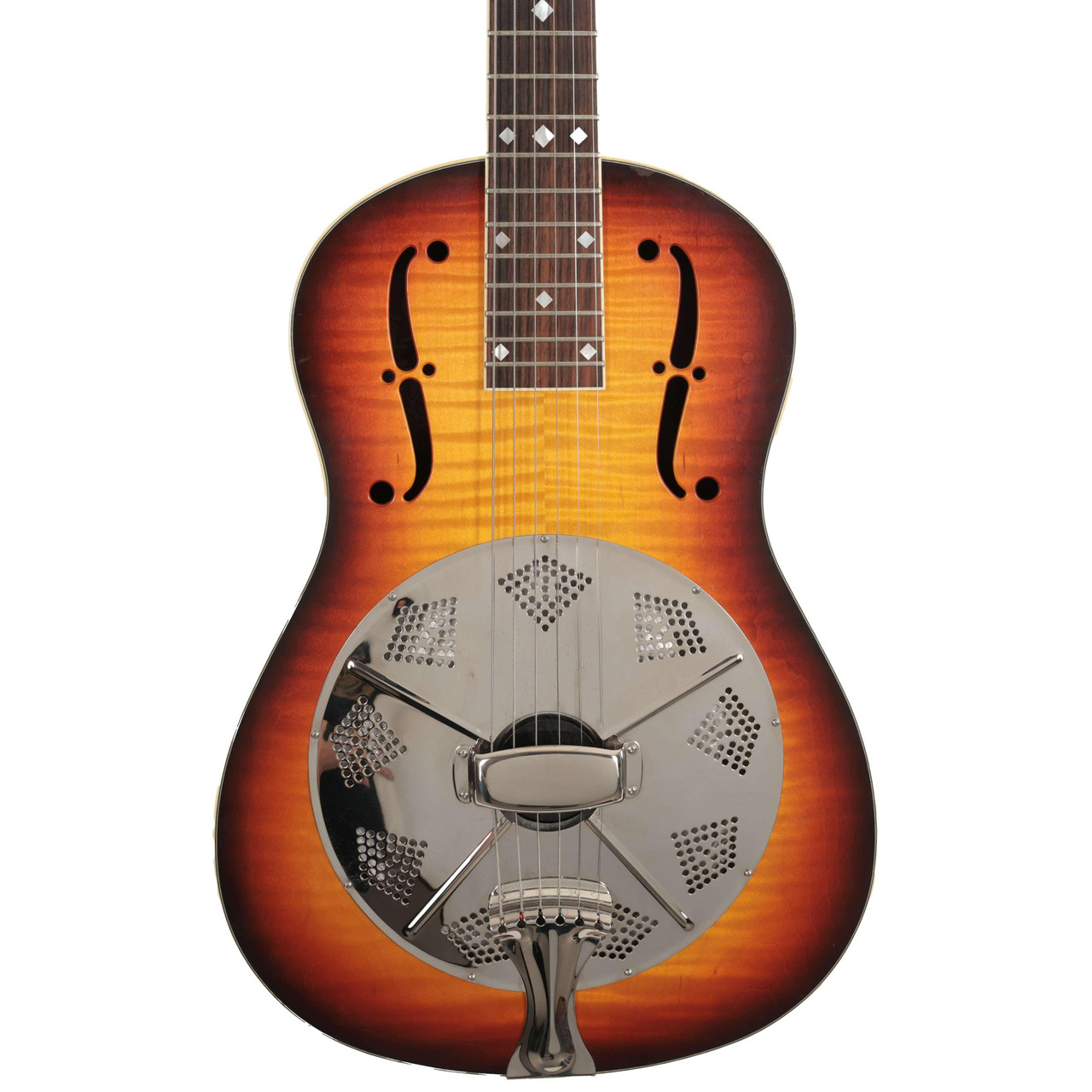 Second Hand National Estralita Deluxe Resonator In Sunburst #640 Second Hand National Estralita Deluxe Resonator In Sunburst #640