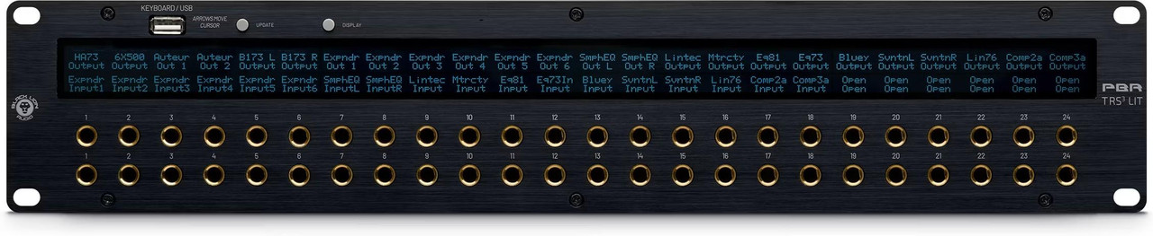 Black Lion Audio Audio PBR TRS3 LIT LED Patchbay