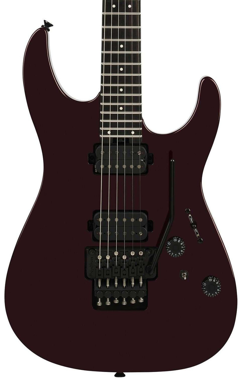 Charvel Pro-Mod Plus Dinky DK24 HH FR EB Electric Guitar in Crimson Eclipse Charvel Pro-Mod Plus Dinky DK24 HH FR EB Electric Guitar in Crimson Eclipse