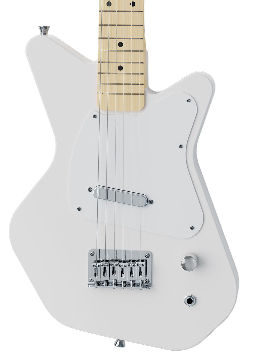 Loog Pro VI Electric Guitar in White for Ages 9 Plus