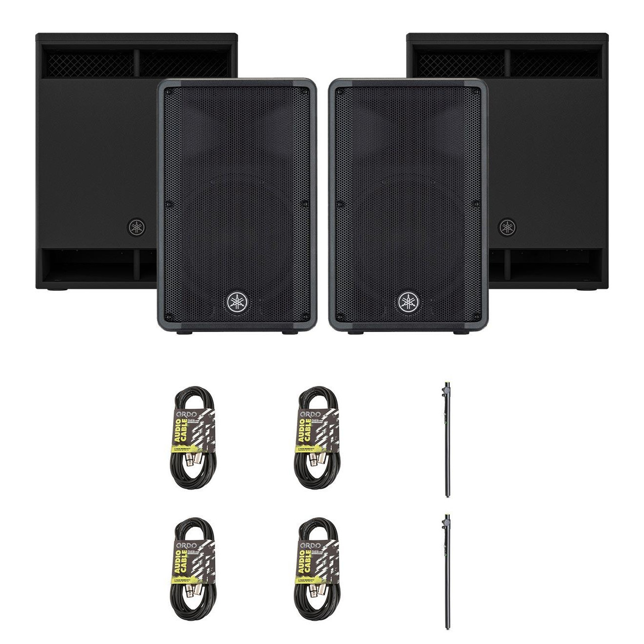Yamaha DBR12 PA with DXS15 Mk3 Subs PA Bundle Yamaha DBR12 PA with DXS15 Mk3 Subs PA Bundle