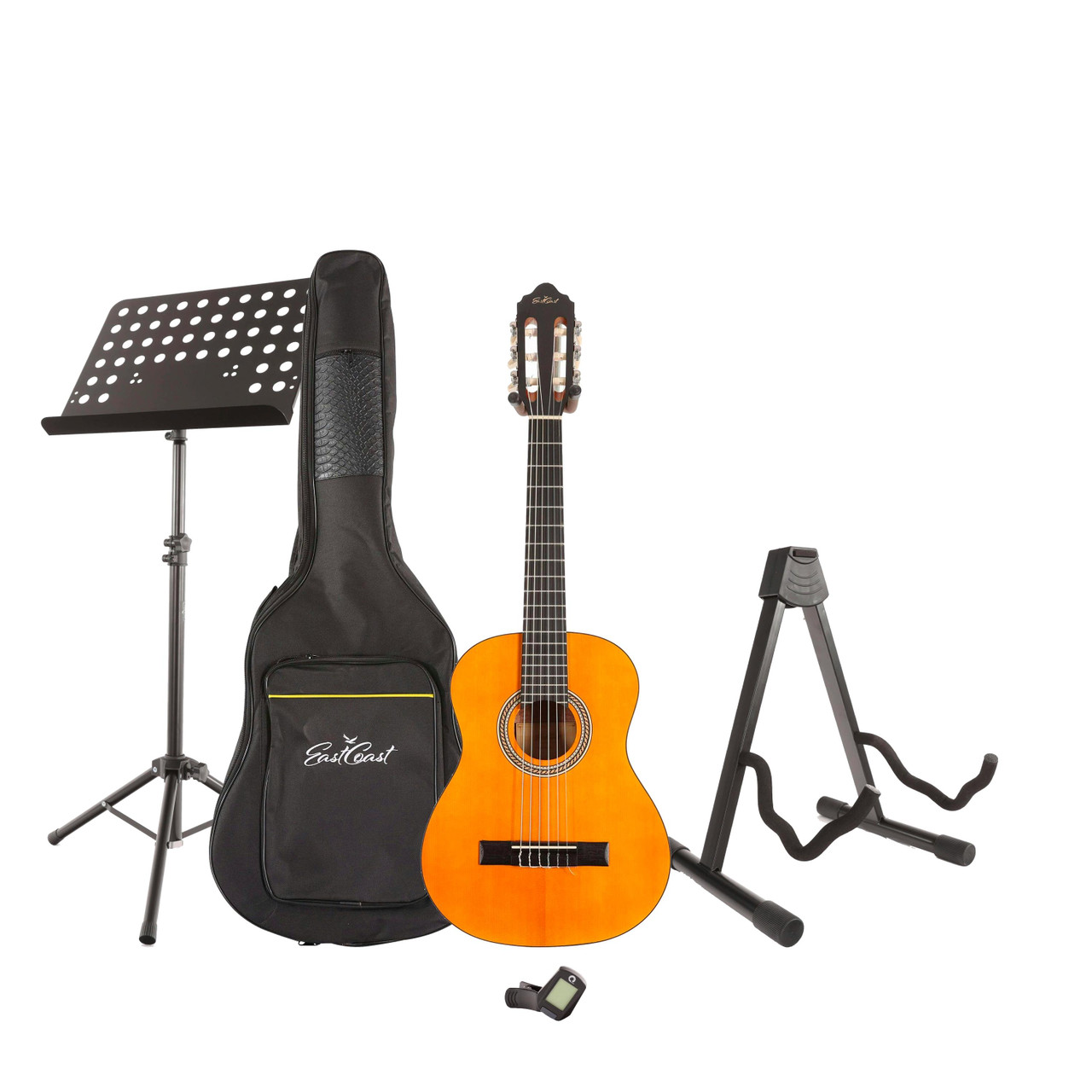 EastCoast C1 1/2 Size Classical Nylon String Acoustic Guitar Starter Pack EastCoast C1 1/2 Size Classical Nylon String Acoustic Guitar Starter Pack