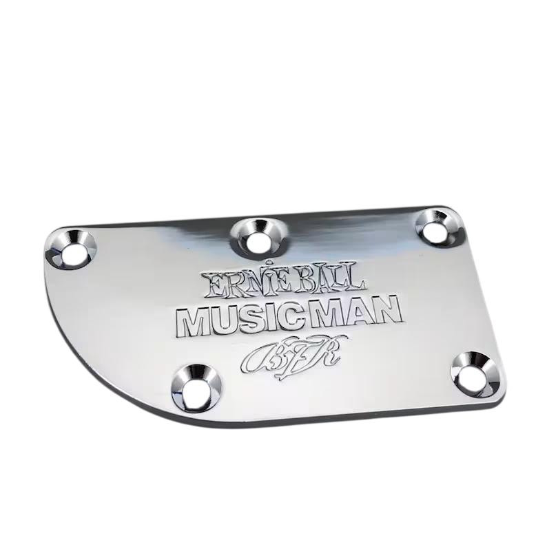 Ernie Ball Neck Plate 5-Bolt for Sterling / StingRay Special Bass Guitars in Chrome with Screws Ernie Ball Neck Plate 5-Bolt for Sterling / StingRay Special Bass Guitars in Chrome with Screws