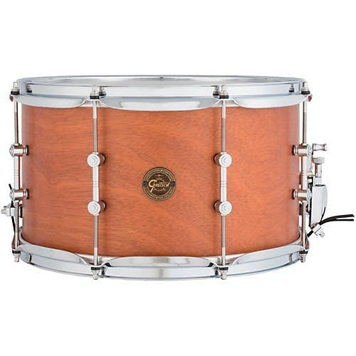 Gretsch Gold Series 14x08 Mahogany Snare Drum in Natural Stain Gretsch Gold Series 14x08 Mahogany Snare Drum in Natural Stain