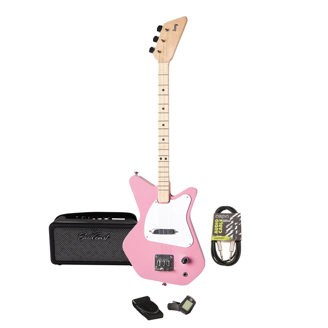 Loog Pro Electric Guitar Starter Pack in Pink Loog Pro Electric Guitar Starter Pack in Pink