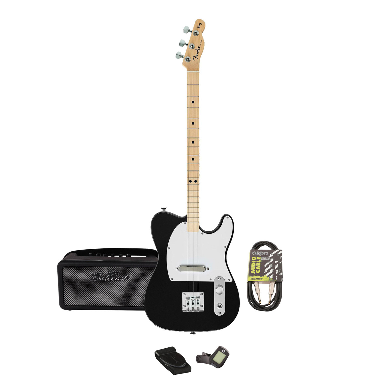 Loog X Fender Telecaster Electric Guitar in Black Starter Pack Loog X Fender Telecaster Electric Guitar in Black Starter Pack