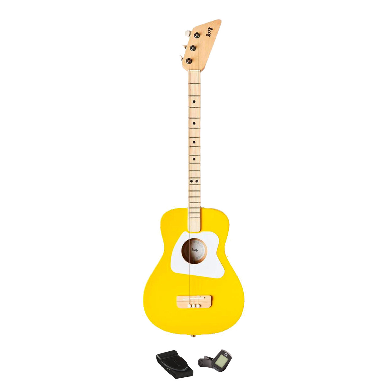 Loog Pro Acoustic Guitar in Yellow Starter Pack