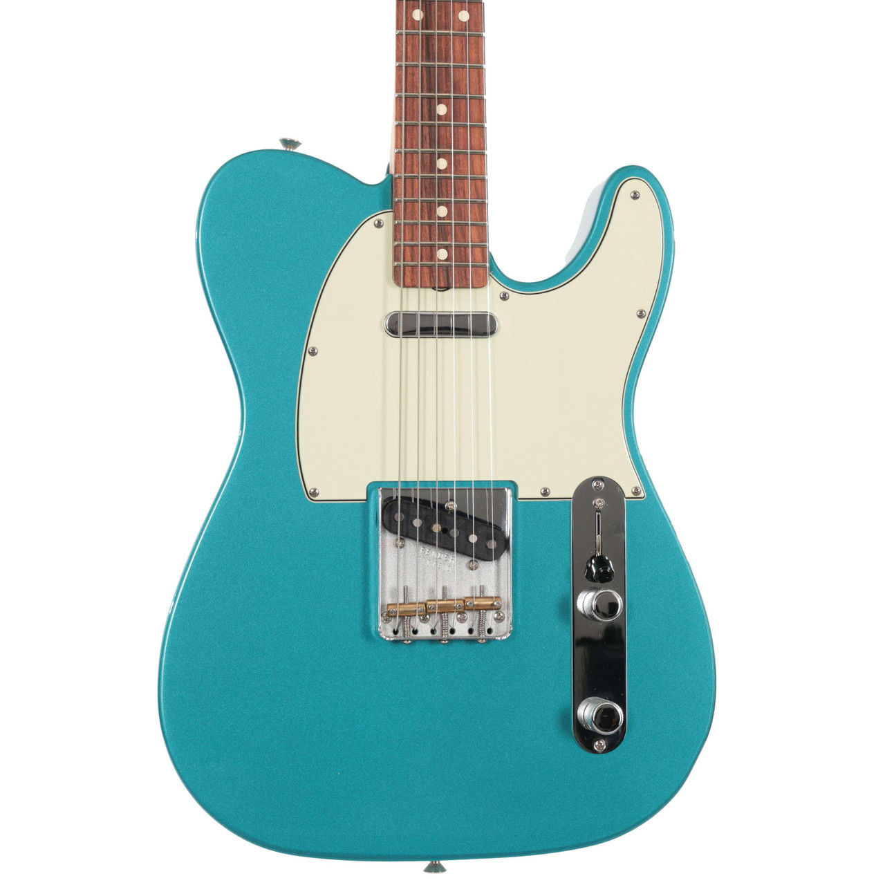 Second Hand Fender Vintera Telecaster Electric Guitar In Ocean Turqoise #694 Second Hand Fender Vintera Telecaster Electric Guitar In Ocean Turqoise #694