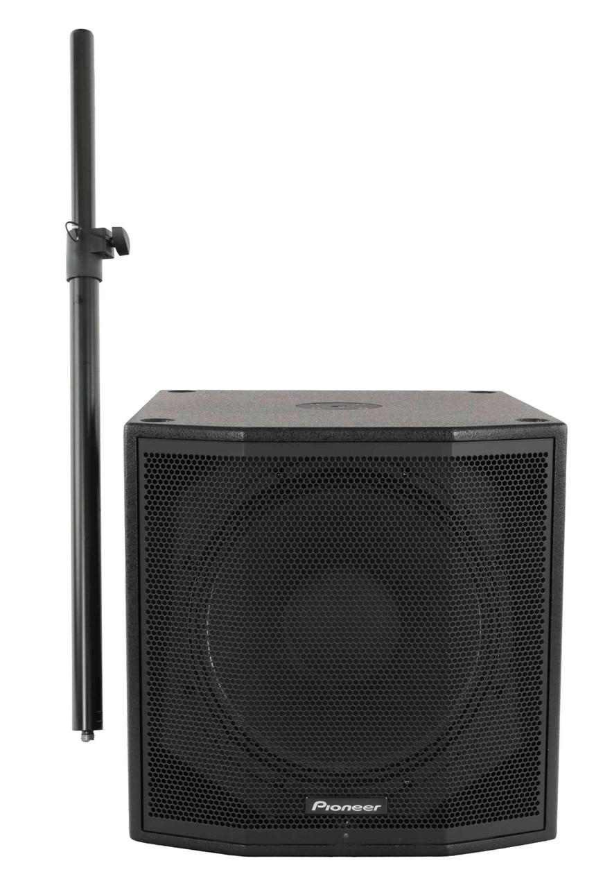 Second Hand Pioneer XPRS1152S 15I Reflex Loaded Active Subwoofer (with Speaker Pole) #649 Second Hand Pioneer XPRS1152S 15I Reflex Loaded Active Subwoofer (with Speaker Pole) #649