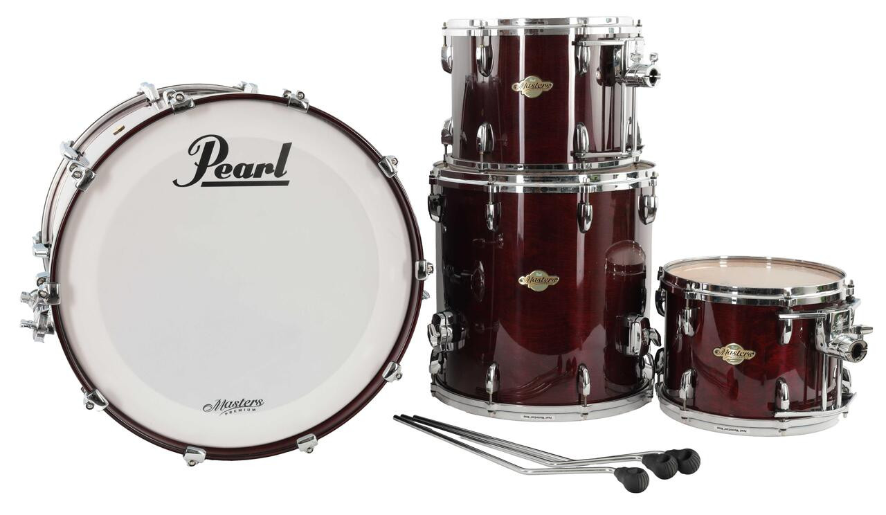Second Hand Pearl Masters Birch SST 12, 13, 16, 22 With Floor Tom Legs #358 Second Hand Pearl Masters Birch SST 12, 13, 16, 22 With Floor Tom Legs #358