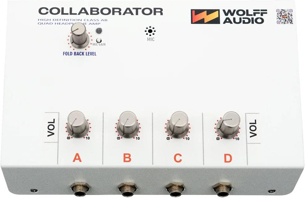 Wolff Audio Collaborator - 4 Channel Reference Headphone Amplifier With HearMe Foldback Mic
