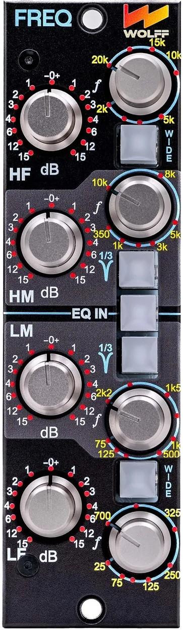 Wolff Audio Freq - Sweepable 500 Series 4 Band Proportional Q Parametric EQ