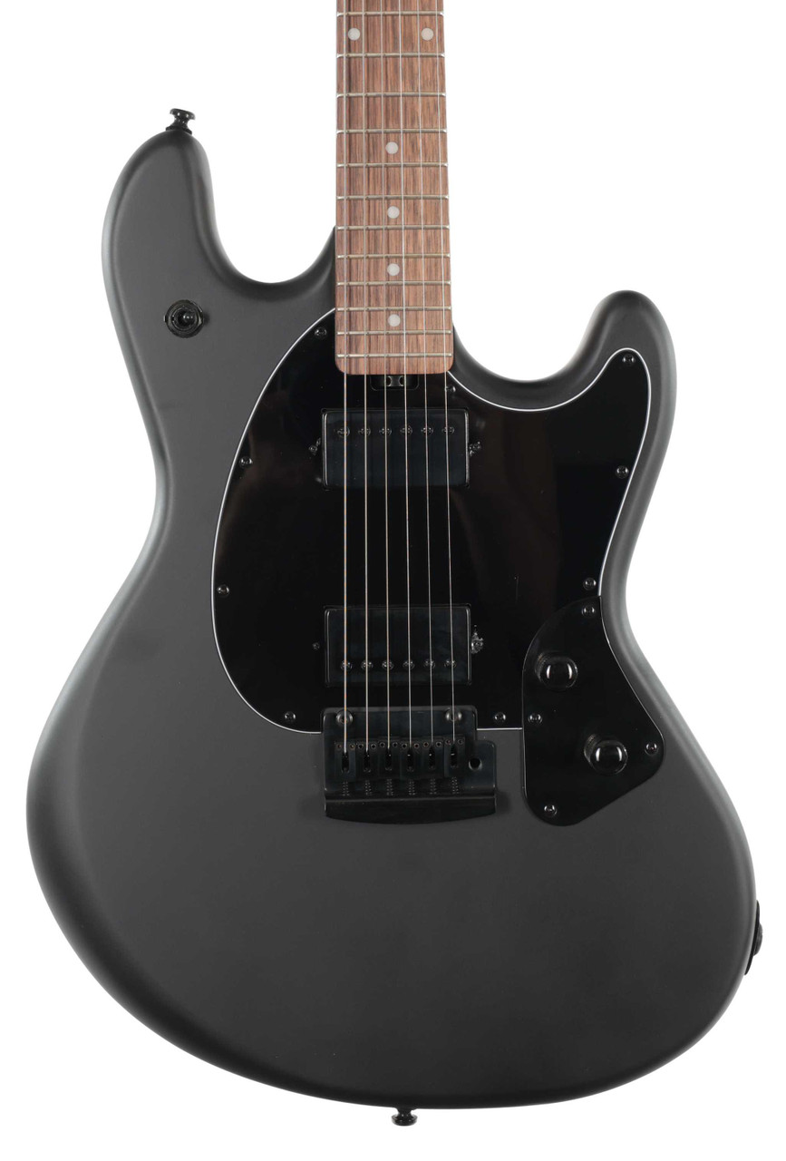 B Stock : Sterling by Music Man Sub Series StingRay Electric Guitar in Stealth Black - 001 B Stock : Sterling by Music Man Sub Series StingRay Electric Guitar in Stealth Black - 001
